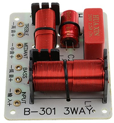 LOVIVER B-301 3 Voies Diviseur de Haut-Parleur Audio Filtres Conseil Bricolage