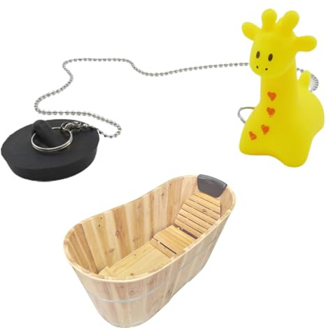 Stoppatore da bagno in silicone - Cartunato gomma galleggiante vasca | Tappo di scarico dei cartoni animati con catena lavello tappo Design animale copertura DraIin per il della