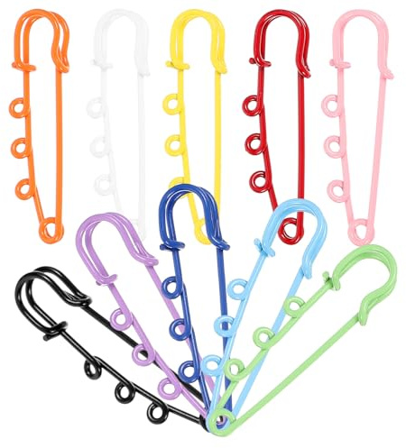 FOMIYES Broche de Sécurité en Métal avec Boucle pour DIY, D'épingles Robustes Adaptées aux Jupes et Foulards, Accessoires pour Création de Bijoux