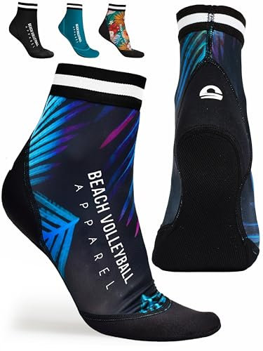 Momevo Beach Volleyball Apparel Neoprensocken - Palm Blue, XL - Mit Anti Loch Garantie