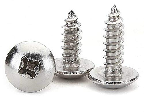 Tornillos roscadores de cabeza plana, tornillos de cabeza tipo paraguas, tornillos roscadores de cabeza grande, tornillos para madera M2.9M3.9-M3.9 * 38 【20 piezas】