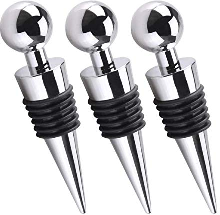 BOBOZ Tappo Vino,Tappi Vino,3 Pezzi di Tappo del Vino,Tappo Bottiglia per Collezione Vino,Vino Rosso Champagne Beer Saver Sealer