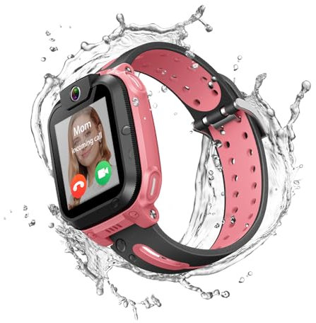 imoo Reloj Teléfono Z1, 4G Smartwatch Niños con Videollamada, Reloj GPS Niños con Localización en Tiempo Real y Resistencia al Agua IPX8, Rosa y Verde