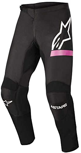 Alpinestars Women Stella Fluid Chaser Pant, 32, Black/Pink Fluo