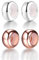 LOVANS Charm Stoppers with 925 Sterling Silver Rubber Stoppers Bead for DIY Bracelets Clip Spacer Charm Gifts for Women Wifes(2*silver+2*Rose Gold)