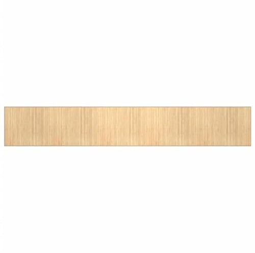 vidaXL Teppich, Bambusteppich Rechteckig, Bambusmatte rutschfest für Wohnzimmer, Läufer Küchenteppich Flurteppich, Modern, Hell Natur 80x1000cm Bambus