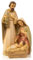 Logbuch-Verlag Moderne Weihnachtskrippe Krippenfiguren Maria Josef Jesus Deko Figur Weihnachten Weihnachtsdekoration 24 cm