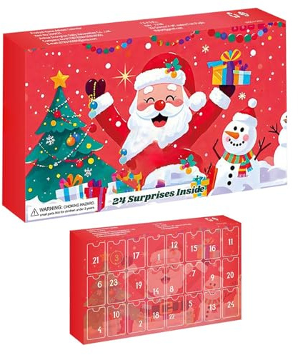 Calendario Dell'Avvento degli Animali – Set Di Conto Alla Rovescia Di Figure In Miniatura 2025, Scatola Di Raccolta Di Animali Selvatici Di 24 Giorni, Statue Di Animali Realistici, Ornamenti Sorprese