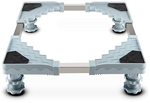 Kaisen Tambour Machine à Laver Base Multi-Fonction Support de Réfrigérateur Support de Machine à Laver Base Réglable avec Coussin Antidérapant Charge Maximale 300 kg
