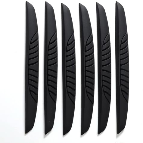 6 Pièces Protection Portière Voiture, Bandes Anti-Collision, Bord de Tole, Rétroviseur, Anti-Frottement, Anti-Collision, pour Tous Les Véhicules, Noir