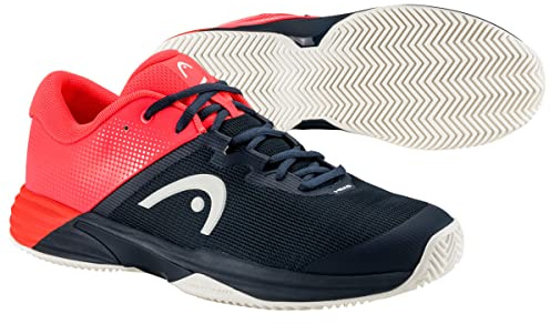 HEAD Chaussures de Tennis Revolt Evo 2.0 Clay Hommes, Blueberry/Coral
