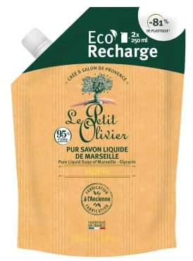 Le Petit Olivier - Pur Savon Liquide de Marseille - Fabriqué en France - Flacon pompe 500 ml, 500.00 ml (Lot de 1)