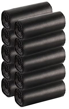 100 Sacchi Spazzatura SuperResistenti Con Maniglie Colore Nero Sacchetti Immondizia Condominiali Raccolta Differenziata Disponibili 30-60-110 Litri Antigoccia Antistrappo Impermeabili - Nero - 50x60