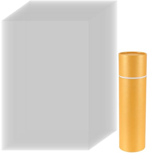 ZEONHEI 20 hojas de plantilla de Mylar, 30,5 x 61 cm, 7 mil, Mylar, material de plantilla, para corte por láser