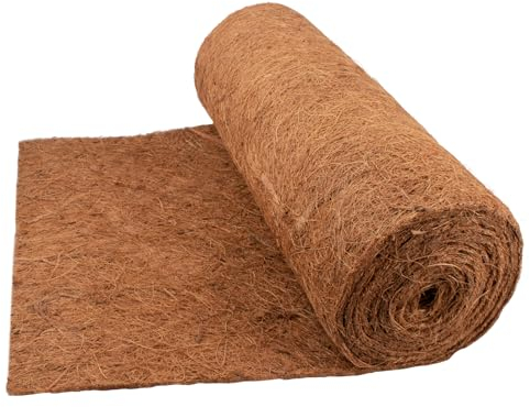 Doublure pour panier suspendu, Coconut Liner, 100% biologique Protection des plantes en hiver, Protection hivernale pour les plantes en pot, Tapis de désherbage en tissu (300cm*40cm/118 X 16)