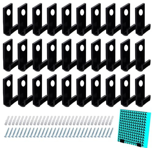 Schallplattenhalter für die Wand – 30er-Pack Schallplattenregal, Acryl-Schallplattenregale zur Schallplattenaufbewahrung an der Wand | Schallplatten-Wandständer, Vinyl-Schallplatten-Wandregal, Schallp