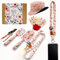 SNAIL GARDEN 7-teiliges Gartengeräte Set mit Doppelseitigem Sonnenhut & Handy-Halterung - Blumenmuster Werkzeuge, rutschfeste Handschuhe + Geschenkbox | Garten Geschenke für Frauen