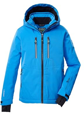 Killtec Bambini e ragazzi Giacca da sci/giacca funzionale con cappuccio e paraneve KSW 191 BYS SKI JCKT, sky, 140, 43474-000