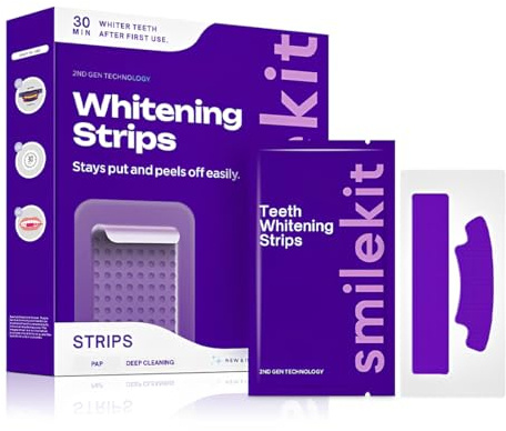 PRAOFRT 1 Pezzi 14 Paia Strisce Sbiancanti Denti Viola, Professionale Strisce Sbiancanti Denti, Ideali Per Sorriso Bianco E Luminoso, Rimuovere Rapidamente Le Macchie