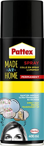 PATTEX Made At Home - Colle en spray Permanente - Colle en aérosol 400ml