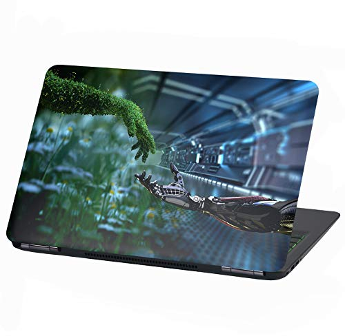 Laptop Folie Cover: Strange Klebefolie Notebook Aufkleber Schutzhülle selbstklebend Vinyl Skin Sticker (13-14 Zoll, LP8 Green Technology)