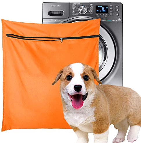 Petwear Wäschebeutel,Haustier-Wäschesack, blaue Filter, Haustierhaare, Haustierwäsche, Waschbeutel für Waschmaschine mit YKK-Reißverschluss für Haustier-Bettwäsche, Decken, Handtücher, Large