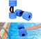 BOOSTEADY Wasserhantel Aquahanteln für Wasserübungen Wasser Fitness Hanteln mit 4 Poolgewichten aus EVA Schaum für Männer Frauen Wasser Fitness, Blau Kurz
