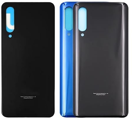 SHOWGOOD för Xiaomi Mi 9 Mi9 SE batteri bakskydd bakdörr 3D glaspanel för Xiaomi Mi 9 SE batterihölje fodral självhäftande ersättning (Mi 9 blå)