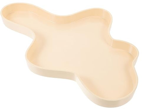 DIKACA Plateau Décoratif Ins Trendyunduo Plaque Acrylique Plaque De Vanité De Commode Joli Plateau à Bijoux Plat à Bibelots Élégant Porte-bijoux De Mariage Anneau Décoratif Irrégulier