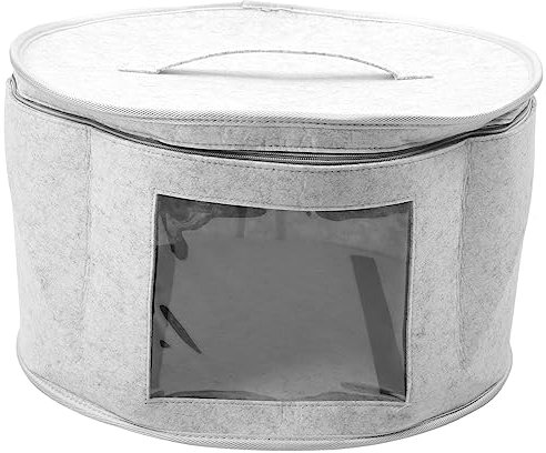 Fluaonb Organizzatore per Cappelliera Scatole per Cappelli Rotonde da Viaggio Borsa per Cappelli Pieghevoli con Coperchio Antipolvere Scatole per Cappelli Scatole per Cappelli A