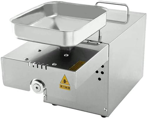 AFLEPCBRQ Oil Press Machine Automatic Commercial Oil Extractor Electric Oil Press, Cold Pressing And Hot Pressing, Oil Yield >95%