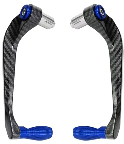 MOCNT Protecteur de Guidon de Moto 7/8 Pouces Protecteur de Frein de Guidon de Moto 22mm Protections de Levier Embrayage Frein Moto Protège-mains Guidon Garde Mains Bleu