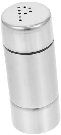 Warmhm Barattolo di spezie dispenser per spezie distributore sale agitatore per condimento bottiglia di shaker di condimento bottiglie di spezie domestiche Acciaio inossidabile Argento