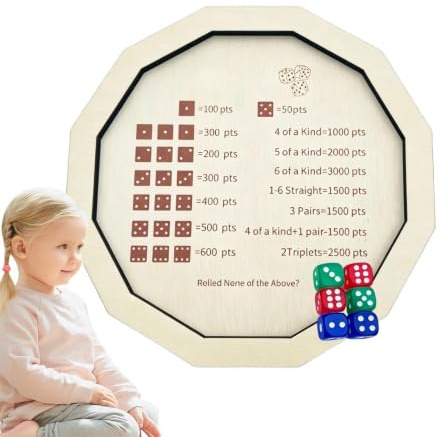 Tärningsspelsbräde Roligt, Tillverkat av äkta trä, Klassiskt, Lätt att bära | Rollspels Tärningsbräda för , på resor, för familjen, kvinnor och män, trevliga spelkvällar, bord