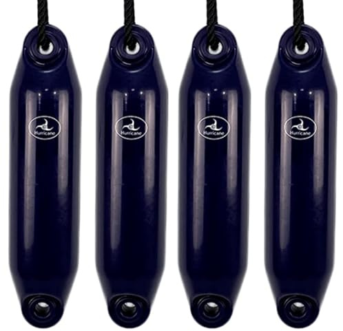 Hurricane Fenders Original Series Boat Fender PM01 40cm x 10cm (16 x 4) - Navy Blue - Pack Of Four
