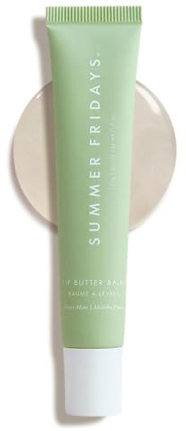Summer Fridays Lip Butter Balm - Conditioning Vegan Lip Balm for Instant Moisture, Shine & Hydration - Softening & Soothing Skincare - Sweet Mint (.5 Oz)