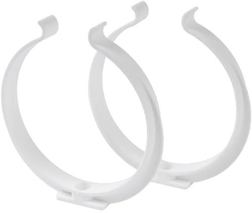 Abrazaderas de tubo de 100 mm para tubo de ventilación redondo, soportes de pared de plástico, montaje en pared o techo, para sistemas de ventilación de aire o de salida de aire