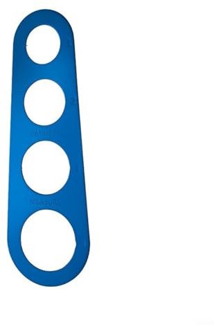 Outil de mesure de pâtes en acier inoxydable pour dosage précis de spaghetti, compatible avec linguini et fettuccine (bleu)