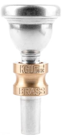 Mouthpiece Large Shank Booster for Trombone. Brass Accessory (Raw Brass)