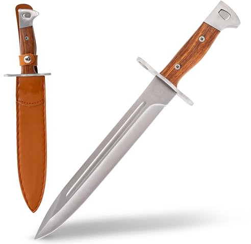 KOSxBO® AK Russian 47 Militär Bajonett Messer inklusive Scheide Gesamtlänge 34,5 cm - Gürtelmesser - Jagdmesser -