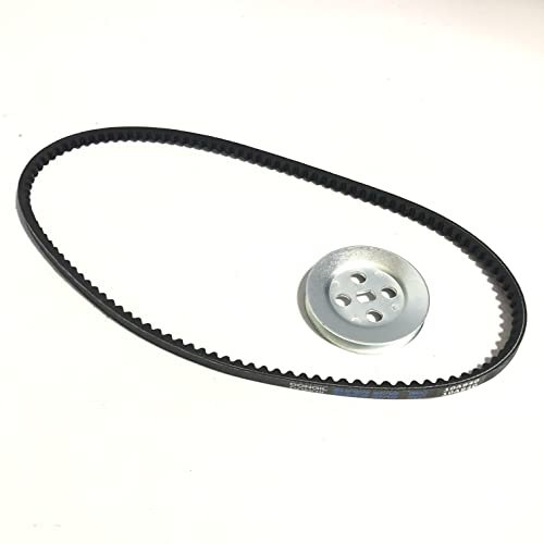 CINGHIA DENTATA + PULEGGIA MEDIA 80 MM PER CICLOMOTORE CIAO