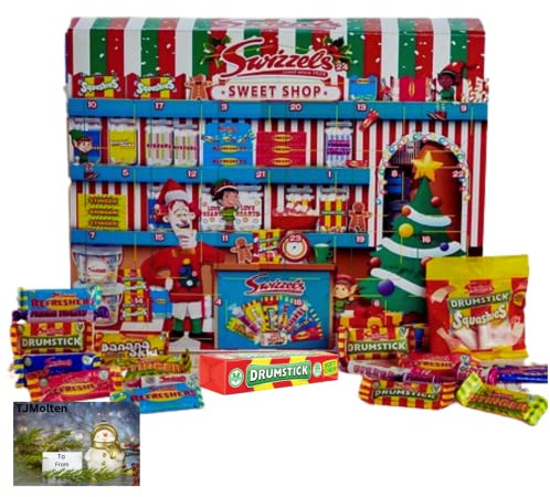 Swizzels Sweets Advent Calendar 2025 - Retro sweets advent calendar | Countdown to Christmas selections sweets | Gluten Free Advent Calendar for Kids Men Women & TJMolten tag 220 g (swizzels advent)