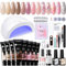 UR SUGAR Polygel Starter Set mit UV Lampe 48W, 8 Farben Gel Nägel Selber Starterset Polygel Set Starterset Komplett Nagelset, Elektrische Nagelfräser Gelnägel Starterset Nagelverlängerungs Maniküre