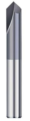 Fresa de extremo de chaflán, 90 grados, 2-12mm, cortador de chaflán de 2 flautas, fresa de enrutador de chaflán, fresa de extremo de carburo, máquina CNC(D6xD6x50Lx90Degree)