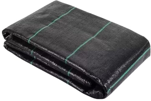GARDENIX Ogräsfleece extra stark 70 g/m² (1,1 m x 15 m) markväv, markväv, mot ogräs, svart