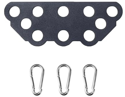 KORIKAHM Multi-Grip LAT Pull Down Bar for Home Gym Fitness, Spreader Plate LAT Pulldown Attachments for Pulley System Cable Machine, Double to Single Cable Attachment Exercise Handle (MINI BAR)