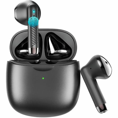Wireless Earbuds, Bluetooth 5.4 Earbuds Stereo Bass, Bluetooth Headphones