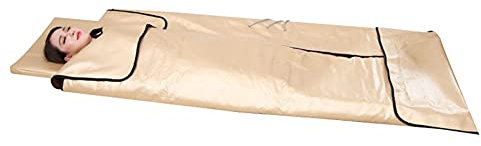 Manta Sauna portátil multifunción con Piedra turmalina y Terapia Infrarrojos lejanos, Manta Sauna Iones Negativos 3 Zonas, Manta Vapor Calentar Sudor SPA