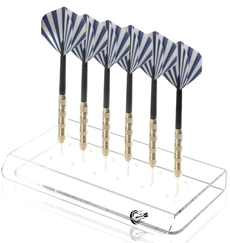 1Pcs Darthalter Dart Ständer Acryl für 18 Darts Dartpfeile Halterung Ständer Dart Displayständer Dartständer Klar für Steeldarts Softdarts Jede Art Aufbewahrung von Darts Display