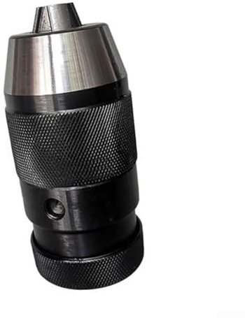 Portabrocas autoajustable para torno CNC y fresadora, B10/B12/B16 cónico para taladros, capacidad de 0.5-16 mm, portabrocas sin llave para herramientas de perforación, (B10)